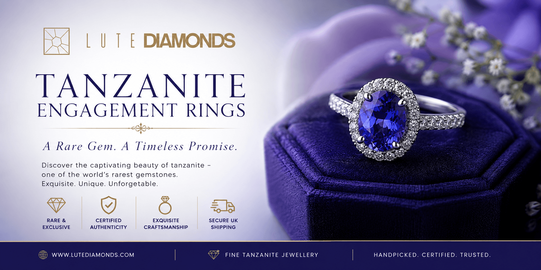 Perfect Engagement Rings, tanzanite engagement ring Uk, Buy tanzanite engagement ring online, Tanzanite Wedding rings