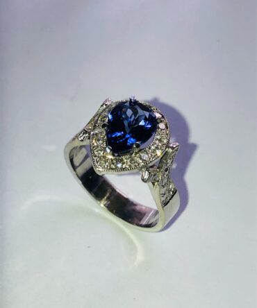 Pear Shaped Tanzanite Ring