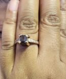 Fancy Black Radiant Diamond Ring