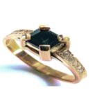Fancy Black Radiant Diamond Ring