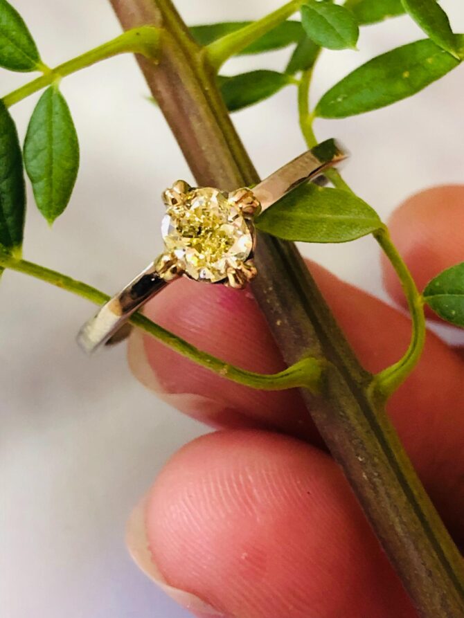 Rose Gold Solitair Ring