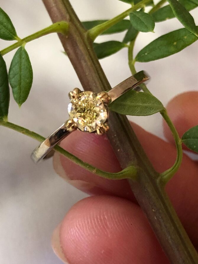Rose Gold Solitair Ring