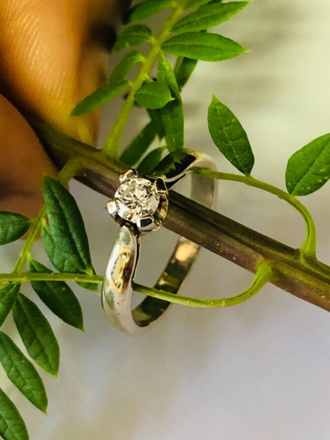 White Engagement Ring