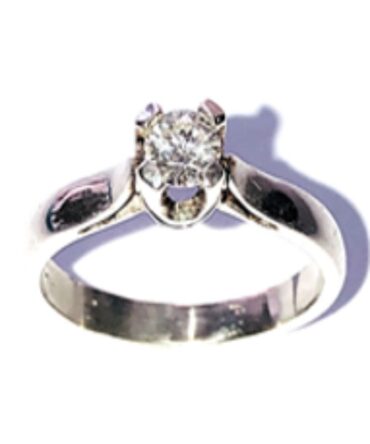 White Engagement Ring
