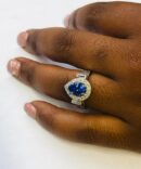 Pear Shaped Tanzanite Ring