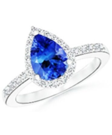 Pear Shaped Tanzanite Ladies Ring