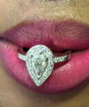 Pear Shaped Diamond Ring