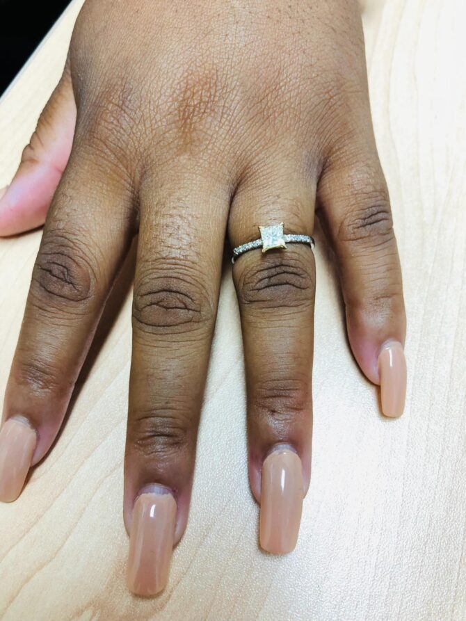 Fancy Yellow Princes Diamond Ring