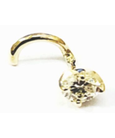Yellow Gold Nose Ring