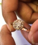 Rose Gold Brown Diamond Ring