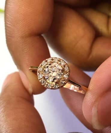 Rose Gold Brown Diamond Ring